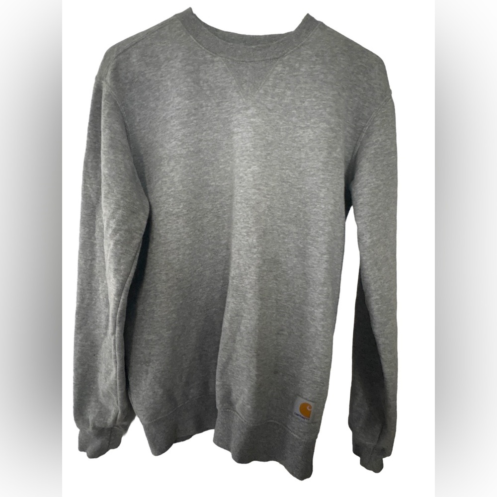 Carhartt Men's Heather Gray V-Neck Sweater